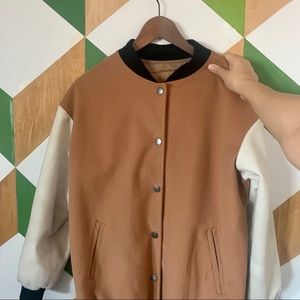 Color Block Bomber Jacket